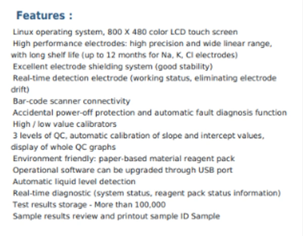 Labtronics 5 Para Electrolyte Analyzer Model: LB-10ELA 